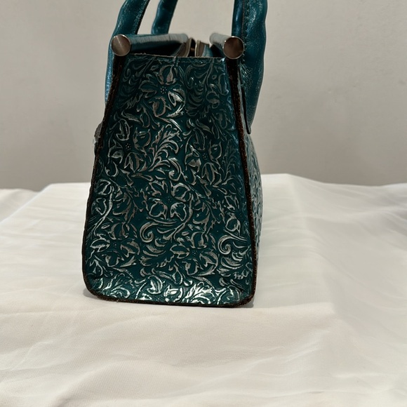 Patricia Nash Small teal handbag - Picture 4 of 4